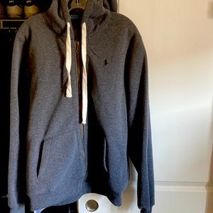 Dark gray Polo hoodie. Size Xtra Large